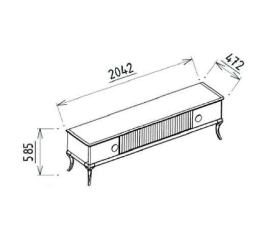 Тумба под ТВ Песаро (PESARO) PESR-15 Тумба под ТВ Песаро (PESARO) PESR-15