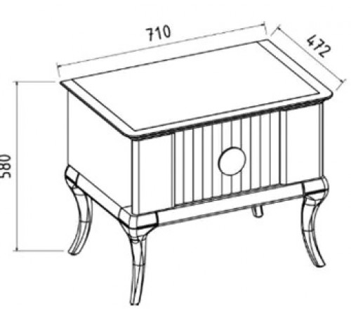 Прикроватная тумба Песаро (PESARO) PESR-27 Прикроватная тумба Песаро (PESARO) PESR-27