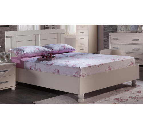 Двуспальная кровать Мира MIRA-26 белая Двуспальная кровать Мира MIRA-26 белая