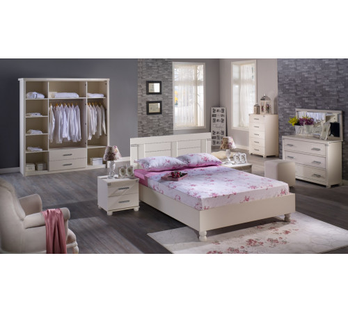 Спальня Мира (Mira) белая от Беллона Спальня Мира (Mira) белая от Беллона