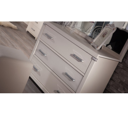 Бельевой комод Мира MIRA-23 белый Бельевой комод Мира MIRA-23 белый