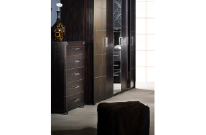 Узкий бельевой комод Мира MIRA-28 венге Узкий бельевой комод Мира MIRA-28 венге