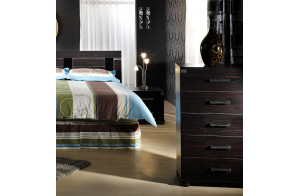 Узкий бельевой комод Мира MIRA-28 венге Узкий бельевой комод Мира MIRA-28 венге