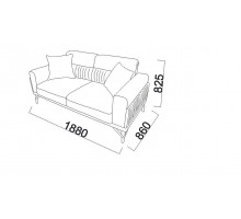 Двухместный диван Валенсия (Valencia) Беллона Двухместный диван Валенсия (Valencia) Беллона