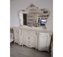 Комод для посуды с зеркалом Элиза (беж) Комод для посуды с зеркалом Элиза (беж)