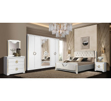 Спальный гарнитур Бодрум (белый,серый,капучино) Спальный гарнитур Бодрум (белый,серый,капучино)