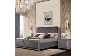 Спальный гарнитур Бодрум (белый,серый,капучино) Спальный гарнитур Бодрум (белый,серый,капучино)