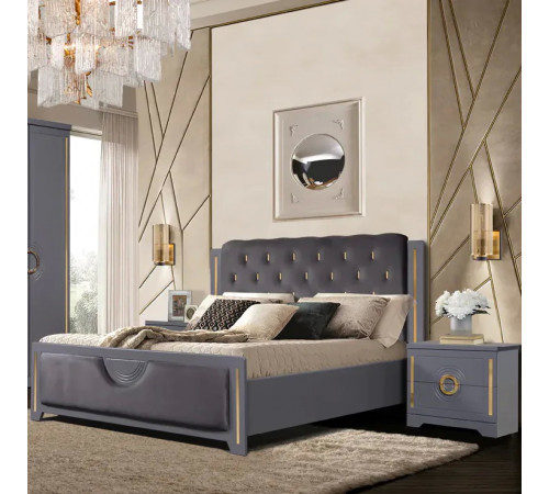 Спальный гарнитур Бодрум (белый,серый,капучино) Спальный гарнитур Бодрум (белый,серый,капучино)