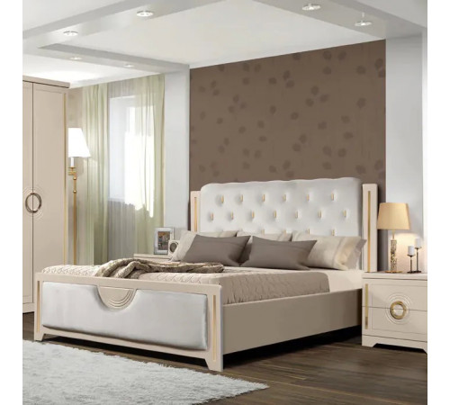 Спальный гарнитур Бодрум (белый,серый,капучино) Спальный гарнитур Бодрум (белый,серый,капучино)
