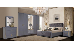 Спальный гарнитур Бодрум (белый,серый,капучино) Спальный гарнитур Бодрум (белый,серый,капучино)