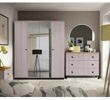 Четырехстворчатый шкаф для одежды Мадрид (Кашемир эмаль) Четырехстворчатый шкаф для одежды Мадрид (Кашемир эмаль)