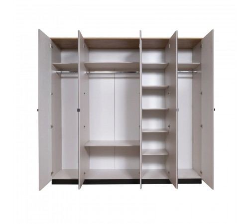 Пятистворатый шкаф для одежды Мадрид (Кашемир эмаль) Пятистворатый шкаф для одежды Мадрид (Кашемир эмаль)