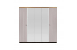 Пятистворатый шкаф для одежды Мадрид (Кашемир эмаль) Пятистворатый шкаф для одежды Мадрид (Кашемир эмаль)