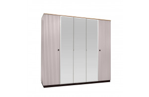 Пятистворатый шкаф для одежды Мадрид (Кашемир эмаль) Пятистворатый шкаф для одежды Мадрид (Кашемир эмаль)