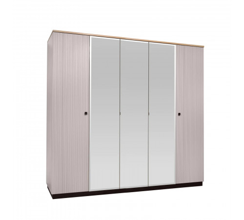 Пятистворатый шкаф для одежды Мадрид (Кашемир эмаль) Пятистворатый шкаф для одежды Мадрид (Кашемир эмаль)