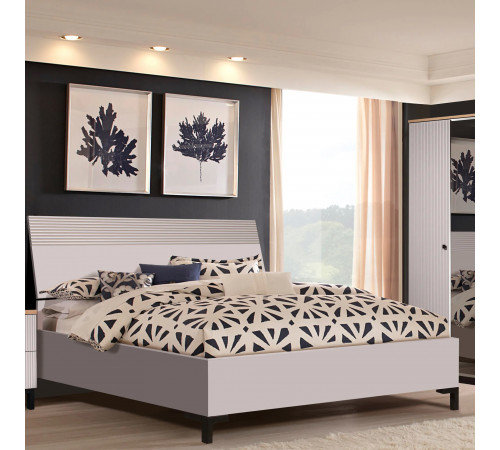 Двуспальная кровать Мадрид 160х200(Кашемир эмаль) Двуспальная кровать Мадрид 160х200(Кашемир эмаль)