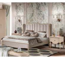 Двуспальная кровать Моника 180х200(капучино эмаль) Двуспальная кровать Моника 180х200(капучино эмаль)