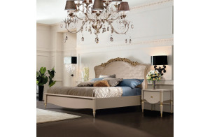 Двуспальная кровать Моника 160х200(капучино эмаль) Двуспальная кровать Моника 160х200(капучино эмаль)