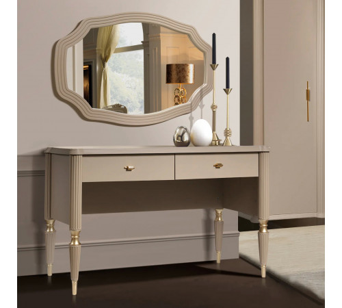 Туалетный столик Моника 1272 (Капучино эмаль) Туалетный столик Моника 1272 (Капучино эмаль)