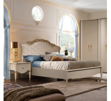 Двуспальная кровать Моника 160х200(капучино эмаль) Двуспальная кровать Моника 160х200(капучино эмаль)