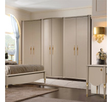 Шестистворчатый шкаф для одежды Моника (Капучино эмаль) Шестистворчатый шкаф для одежды Моника (Капучино эмаль)