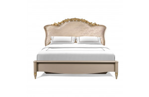 Двуспальная кровать Моника 160х200(капучино эмаль) Двуспальная кровать Моника 160х200(капучино эмаль)