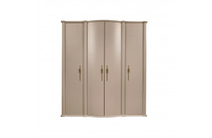 Четырехстворчатый шкаф для одежды Моника (Капучино эмаль) Четырехстворчатый шкаф для одежды Моника (Капучино эмаль)