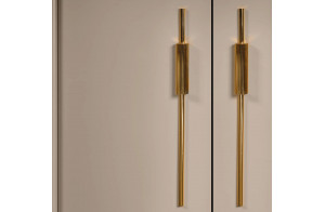 Четырехстворчатый шкаф для одежды Моника (Капучино эмаль) Четырехстворчатый шкаф для одежды Моника (Капучино эмаль)