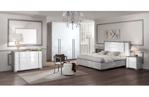 Спальня Оливия (серый беленый) Спальня Оливия (серый беленый)