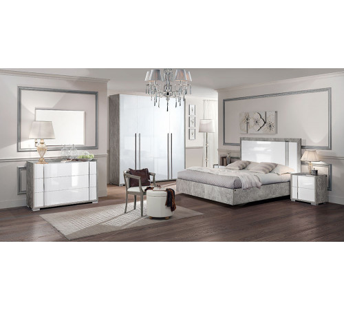 Спальня Оливия (серый беленый) Спальня Оливия (серый беленый)