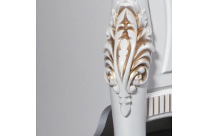 Витрина 2-х дверная в гостиную Стелла (белый золото) Витрина 2-х дверная в гостиную Стелла (белый золото)