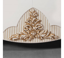 Витрина 2-х дверная в гостиную Стелла (белый золото) Витрина 2-х дверная в гостиную Стелла (белый золото)