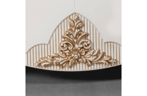 Витрина 2-х дверная в гостиную Стелла (белый золото) Витрина 2-х дверная в гостиную Стелла (белый золото)