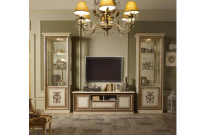 Тумба для ТВ Анита (бежевый глянец) Тумба для ТВ Анита (бежевый глянец)