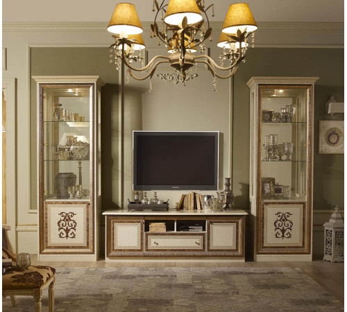 Тумба для ТВ Анита (бежевый глянец) Тумба для ТВ Анита (бежевый глянец)