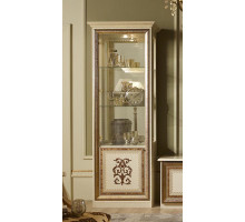 Шкаф-витрина однодверный Анита (бежевый глянец) Шкаф-витрина однодверный Анита (бежевый глянец)