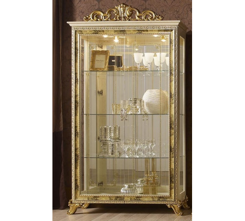 Шкаф-витрина двухдверная Катя (беж) Шкаф-витрина двухдверная Катя (беж)