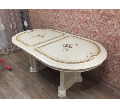 Обеденный стол раздвижной Роза (беж) Обеденный стол раздвижной Роза (беж)