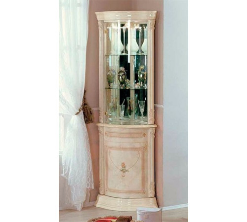 Угловой шкаф-витрина Роза (беж) Угловой шкаф-витрина Роза (беж)