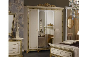 Четырехстворчатый шкаф для одежды Катя (беж) Четырехстворчатый шкаф для одежды Катя (беж)