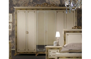 Шестистворчатый для одежды шкаф Катя (беж) Шестистворчатый для одежды шкаф Катя (беж)