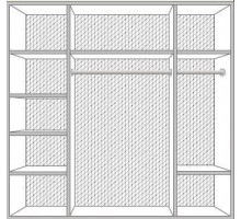 Четырехстворчатый шкаф для одежды Катя (беж) Четырехстворчатый шкаф для одежды Катя (беж)