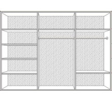 Шестистворчатый для одежды шкаф Катя (беж) Шестистворчатый для одежды шкаф Катя (беж)