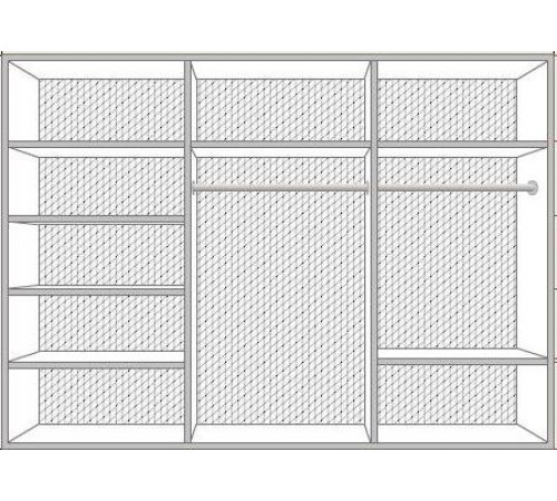 Шестистворчатый для одежды шкаф Катя (беж) Шестистворчатый для одежды шкаф Катя (беж)