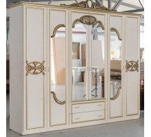 Шестистворчатый шкаф Ольга (беж)