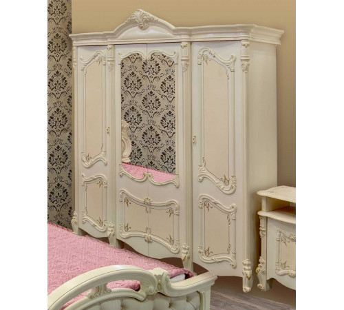 Четырехстворчатый шкаф для одежды Рафаэлла (беж) Четырехстворчатый шкаф для одежды Рафаэлла (беж)