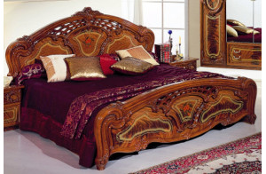 Двуспальная кровать Роза (орех)  Двуспальная кровать Роза (орех)