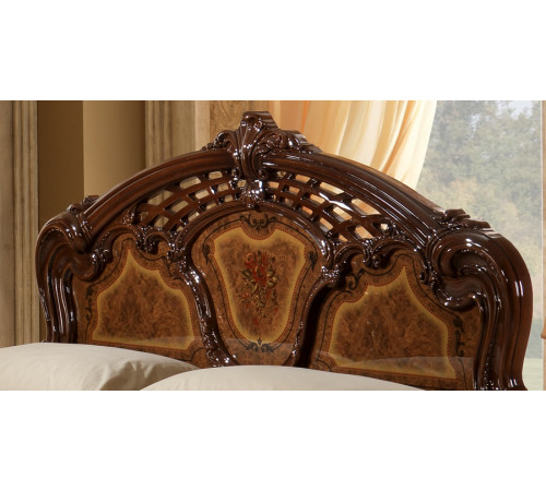 Двуспальная кровать Роза (орех) Двуспальная кровать Роза (орех)