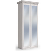 Шкаф 2-х дверный зеркальный Неаполь Ясень анкор светлый (патина "серебро") Шкаф 2-х дверный зеркальный Неаполь Ясень анкор светлый (патина "серебро")