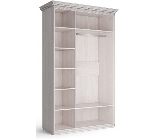 Шкаф 3-х дверный Неаполь Ясень анкор светлый (патина "серебро") Шкаф 3-х дверный Неаполь Ясень анкор светлый (патина "серебро")